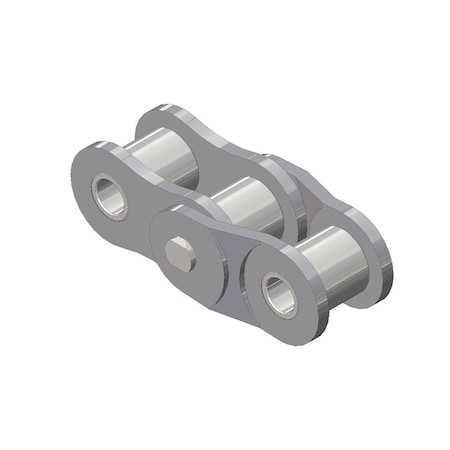 Maxco Chain 25 Riv 2-Ptch Ol ASME/ANSI Std RllrChn SnglStrnd 1/4" Ptch, 25Hmol, PK5 25HMOL
